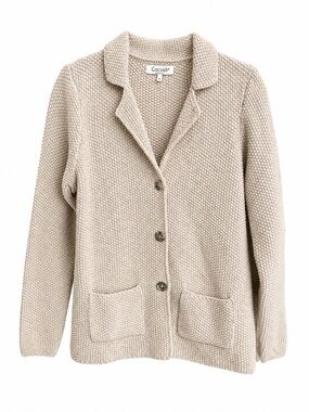 Cocogio Made in Italy Wool Blend Knit Cardigan Blazer Size M